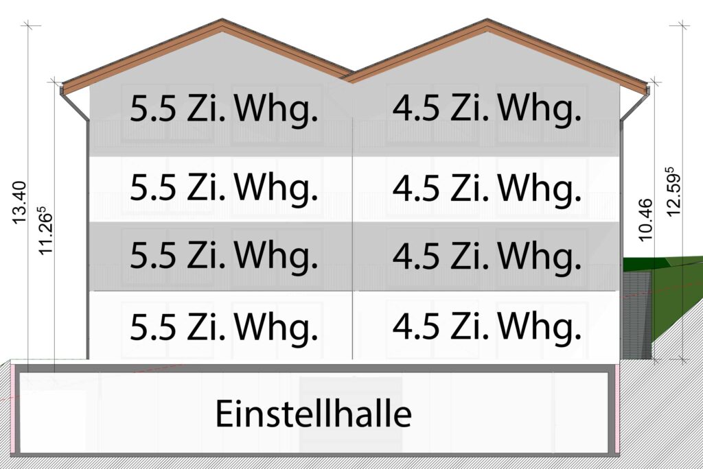 Stockwerkeinteilung Haus Sonnenhut